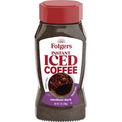 Folgers Instant Medium Dark Roast Iced Coffee - 7oz
