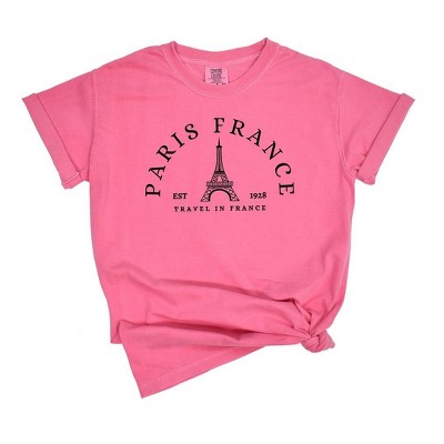 Simply Sage Market Women's Paris France Short Sleeve Garment Dyed Tee