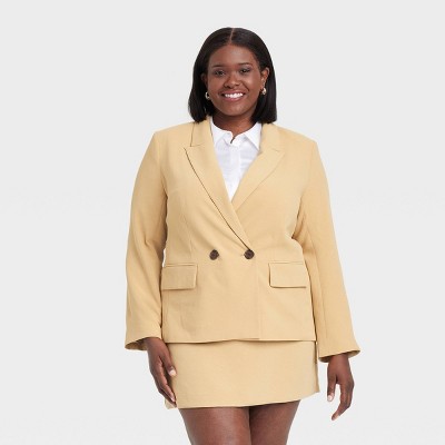 Women's Signature Crepe Slim Fit Blazer - A New Day™