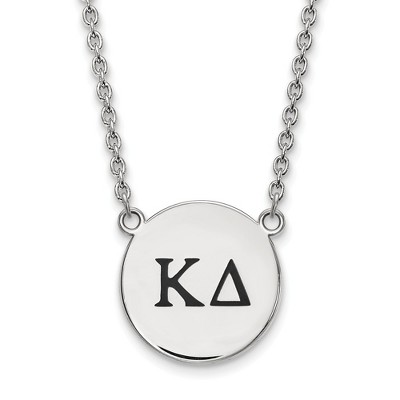 Black Bow Jewelry Sterling Silver Kappa Delta Greek Life Necklace 18 Inch