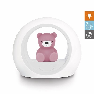 Zazu Kids Billy the Bear Nightlight, Baby Sleeping Aid with Automatic Shut-off & Scream Sensor, Baby Sleep Trainer - Purple Bear