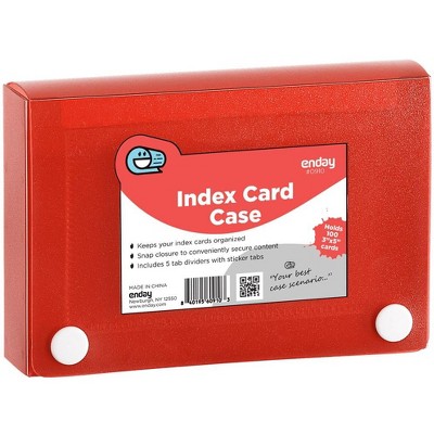 Enday 3" X 5" Index Card Case