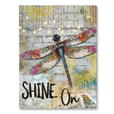 Shine On Dragonfly Gallery-Wrapped Canvas