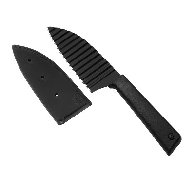 Kuhn Rikon Colori+ Crinkle Cut Garnish Knife, 5-Inch