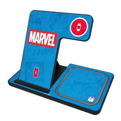 Keyscaper Marvel Comics Logo 15-Watt 3 in 1 Charging Station
