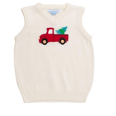 RuggedButts Boys Holiday V-Neck Sweater Vest