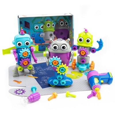 Educational Insights Build-A-Bot Workshop: Engineering Building Set for Kids, 70 Plastic Pieces