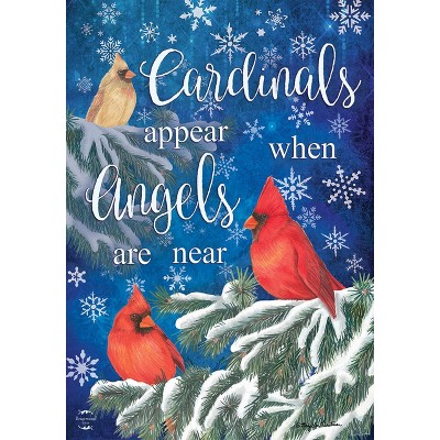Briarwood Lane Garden Flag 12x18 For Outdoor Cardinals Appear Winter For Winter Garden Flag Flags For Outside