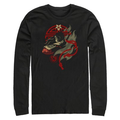 Men's Mulan Warrior Icons Long Sleeve Shirt