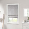 LIVN CO. Solid Cordless Basketweave Total Blackout Roman Shade - 3 of 4