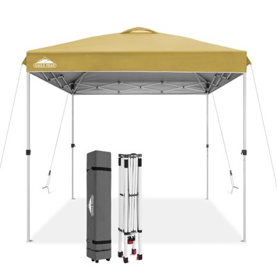 EAGLE PEAK 8x8ft Pop Up Canopy Tent Instant Outdoor Canopy with Wheeled Bag