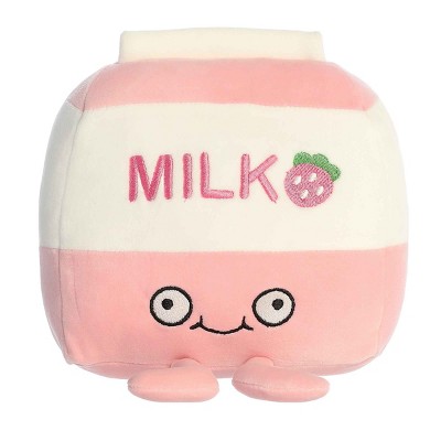 Aurora Small Stacey Strawberry Milk Wackadoodles Crazy Stuffed Animal Pink 7"