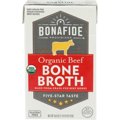 Bonafide Provisions Organic Beef Bone Broth -16.9 fl oz (Case of 6)