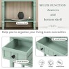 NicBex 3 Drawers Narrow Console Table with Bottom Shelf Design,Entryway Table with Tapered Table Legs,Modern Couch Table for Living Room - 4 of 4