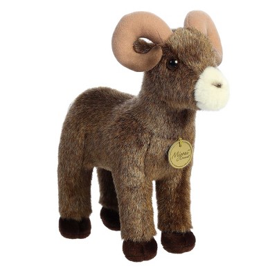 Aurora Medium Bighorn Sheep Miyoni Realistic Stuffed Animal Brown 11"