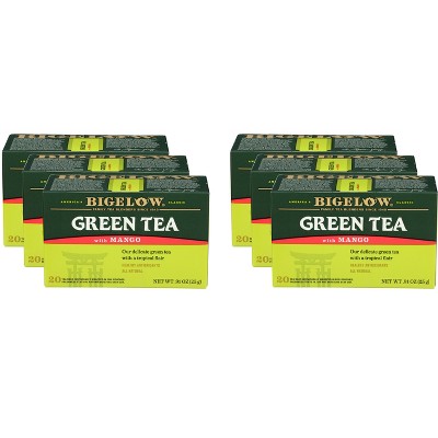 Bigelow Green Tea with Mango - Case of 6 - 20 Bags