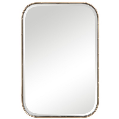 Uttermost Modern – Malay Vanity Mirror 30" x 20.125" Silver Glass Contemporary Wall Decor