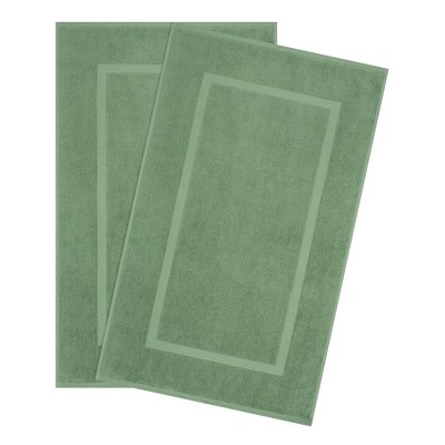 American Soft Linen 100% Cotton Turkish Bath Mat Set, 2 Piece 20x34 inches Bath Mats for Bathroom