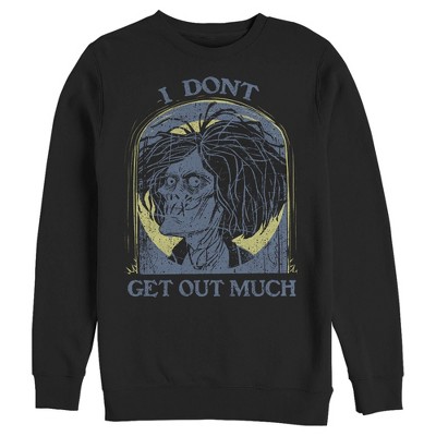 Men's Disney Hocus Pocus Billy Zombie Get Out Much Sweatshirt