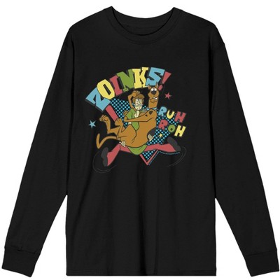 Scooby-Doo Zoinks Ruh Roh Adult Long Sleeve Tee