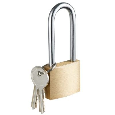 Itopfox Solid Brass Padlock with Key, Secure Gate Lock for Outdoor Fence, Shed, Storage, Garage, Durable and Weather-Resistant