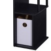 INFURNIC Desks Rectangular Computer Desk with Keyboard Tray and Storage Compartment for Home Office, Black, 16"*37"*34" - 2 of 4