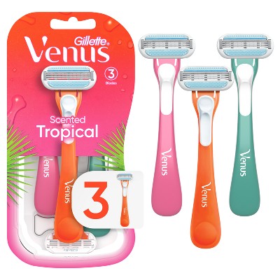 Venus Tropical Women's Disposable Razors - 3ct