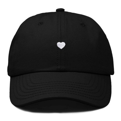 Dalix Heart Embroidered Cotton Summer Outdoor Baseball Cap Dad Hat Womens