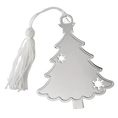 Slickblue Elegant Holiday Tree Shaped Ornament with Intricate Snowflake Cutouts - Christmas Tree Décor & Seasonal Gift