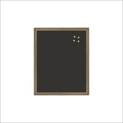 Petal Lane 18"x22" Patina with Black Magnet Board Patina Gold Framed Wall Art