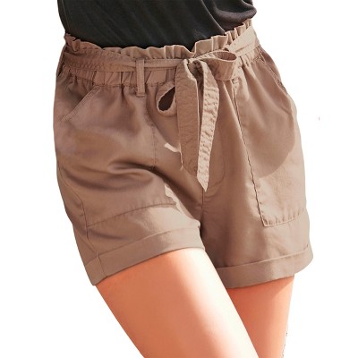 Women's Paperbag Waist Shorts - LASCANA