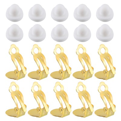 Unique Bargains Easy Open Loop Clip-on Earring Converter with Silicon Pads 20 Pcs