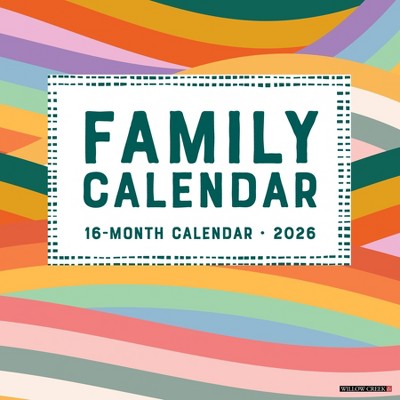 Willow Creek Press 2026 Family Planner Calendar Wall Calendar