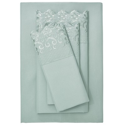 BrylaneHome Hotel Embroidery Sheet Set