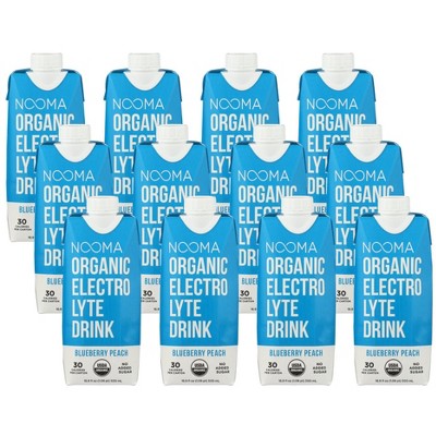 Nooma Organic Blueberry Peach Electrolyte Drink - Case of 12/16.9 oz