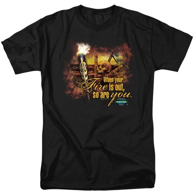 Survivor Fires Out Adult T-Shirt Black