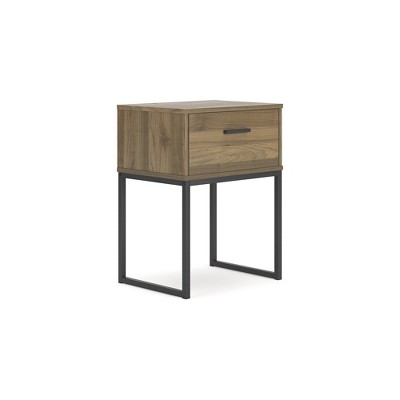 Signature Design by Ashley Deanlow 1 Drawer Nightstand, Honey Brown