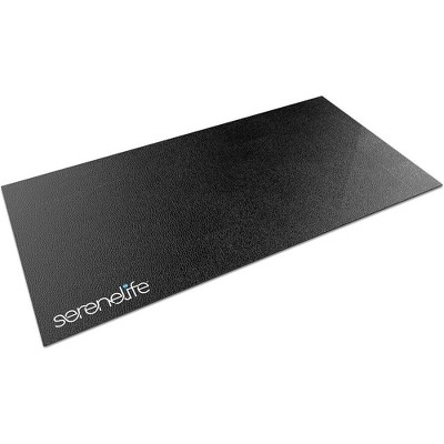 SereneLife Yoga Mat for Exercise Mat - Large Workout Mat - Thick and Soft Gym Mat - Black