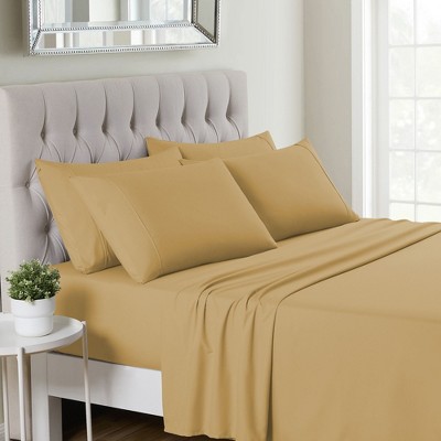 6 Piece Sheet Set, Deluxe Ultra Soft 1500 Series, Double Brushed Microfiber by Sweet Home Collection®