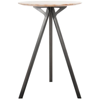 Axel Tripod Pub Table - DTB3700A - Grey Wash/Black - Safavieh