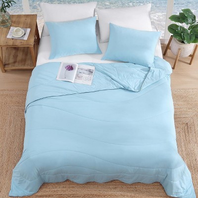 BAGOKIE 3 Pieces Cooling Comforter Set for Summer
