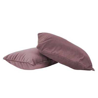 Factory Direct Partners Kids' Novelty Soft Density Lumbar Microfiber Pillow with Piping Mauve Purple