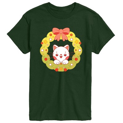 Men's - Instant Message - Chibi Cat Wreath Short Sleeve Graphic T-Shirt