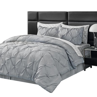 Collections Etc 4 Piece Pintuck Comforter Set