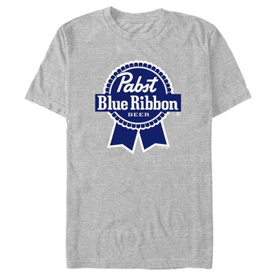 Men's Pabst Dark Blue Ribbon Logo T-Shirt