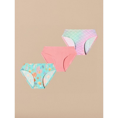 Girls MeUndies UltraModal™ Kids FeelFree Girls Bikini Brief 3-Pack | Seashore Pack