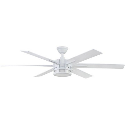 Honeywell Ceiling Fans Kaliza Modern 56 Inch Ceiling Fan with LED Light and Remote Control, Indoor Fan, 6 Contemporary Blades, Bright White
