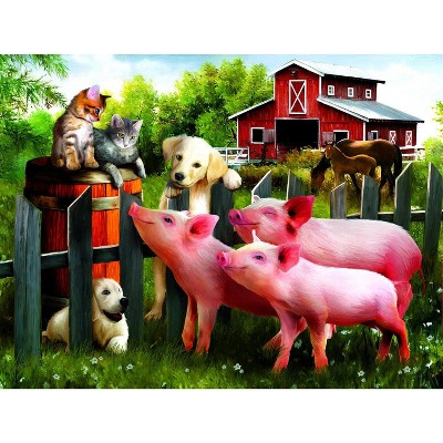 Sunsout Making New Friends 300 pc Jigsaw Puzzle 28870