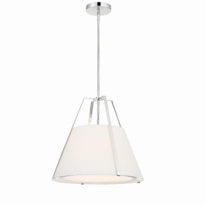 Crystorama Lighting Fulton 3 - Light Pendant in  Polished Nickel