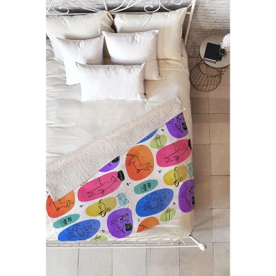 Isa Zapata Mutt Mom Fleece Blanket - Deny Designs